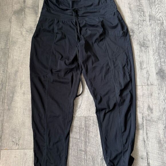 Black High-Waisted Joggers - Picture 1 of 2